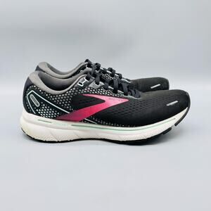 Brooks Shoes Womens 9 Black Pink Ghost 14 Cushioned Comfort Running Sneakers